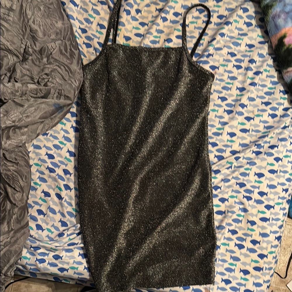 Sparkling Black Mini Dress